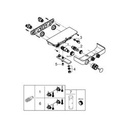 Grohe Grohtherm SmartControl Thermostat-Wannenbatterie 1/2" chrom 34718000... GROHE-34718000 4005176457647 (Abb. 1)