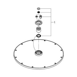 Grohe Grohtherm Duschsystem Unterputz mit Rainshower Cosmopolitan 310 chrom 34730000... GROHE-34730000 4005176466342 (Abb. 1)