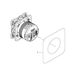 Grohe Grohtherm Duschsystem Unterputz mit Rainshower Cosmopolitan 310 chrom 34730000... GROHE-34730000 4005176466342 (Abb. 1)