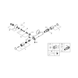 Grohe Grohtherm 500 Thermostat-Brausebatterie 1/2" chrom 34793000... GROHE-34793000 4005176632433 (Abb. 1)