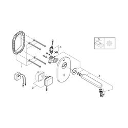 Grohe Euroeco Cosmopolitan E Bluetooth Infrarot-Elektronik ohne Mischung chrom... GROHE-36410000 4005176320545 (Abb. 1)