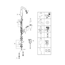 Grohe Essence E Infrarot-Elektronik für Waschtisch 1/2" mit Mischung und Temperaturbegr... GROHE-36444000 4005176415661 (Abb. 1)