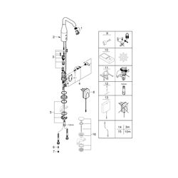 Grohe Essence E Infrarot-Elektronik für Waschtisch 1/2" mit Mischung und Temperaturbegr... GROHE-36444000 4005176415661 (Abb. 1)