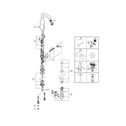 Grohe Essence E Infrarot-Elektronik für Waschtisch 1/2" mit Mischung und Temperaturbegr... GROHE-36445DA0 4005176686573 (Abb. 1)