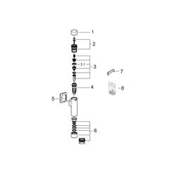 Grohe Rondo A.S. Druckspüler für WC chrom 37347000... GROHE-37347000 4005176837999 (Abb. 1)