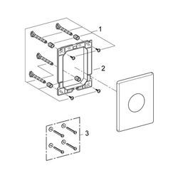 Grohe Skate Edelstahl-Abdeckplatte edelstahl 38445SD0... GROHE-38445SD0 4005176282850 (Abb. 1)