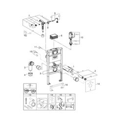 Grohe Rapid SL Element für WC 082 m Bauhöhe 38526000... GROHE-38526000 4005176291050 (Abb. 1)