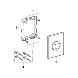 Grohe Nova Cosmopolitan Abdeckplatte mattchrom 38765P00... GROHE-38765P00 4005176846847 (Abb. 1)