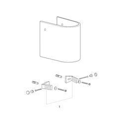 Grohe Halbsäule Euro Keramik für Waschtisch Alpinweiß... GROHE-39201000 4005176344947 (Abb. 1)