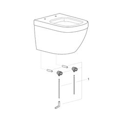 Grohe Euro Keramik Wand-Tiefspül-WC compact mit PureGuard Oberfläche alpinweiß 3920600H... GROHE-3920600H 4005176418495 (Abb. 1)