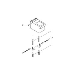 Grohe Cube Keramik Stand-WC-Kombination alpinweiß 3948400H... GROHE-3948400H 4005176442698 (Abb. 1)