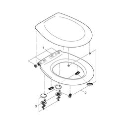Grohe Bau Keramik WC-Sitz mit Soft Close alpinweiß 39493000... GROHE-39493000 4005176450020 (Abb. 1)