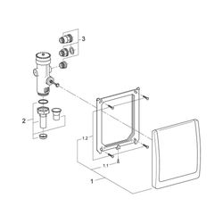 Grohe Druckspüler für WC chrom 42901000 4005176167027... GROHE-42901000 4005176167027 (Abb. 1)