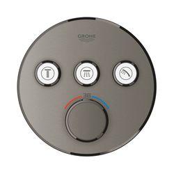 Grohe Grohtherm SmartControl Thermostat mit 3 Absperrventilen hard graphite gebürstet 2... GROHE-29121AL0 4005176455100 (Abb. 1)