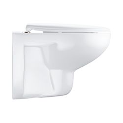 Grohe Wand-Tiefspül-WC Set Bau Keramik, Abgang waagerecht, spülrandlos, WC-Sitz Deckel ... GROHE-39351000 4005176450006 (Abb. 1)