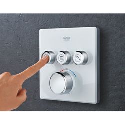 Grohe Grohtherm SmartControl Thermostat mit 3 Absperrventilen moon white 29157LS0... GROHE-29157LS0 4005176413605 (Abb. 1)