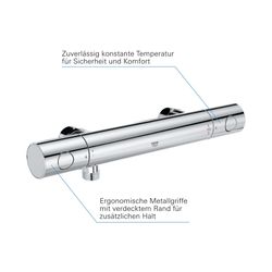 Grohe Grohtherm 800 Cosmopolitan Thermostat-Brausebatterie 1/2" chrom 34767000... GROHE-34767000 4005176612046 (Abb. 1)