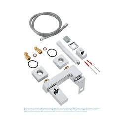 Grohe Eurocube Einhand-Wannenbatterie 1/2" chrom 23141000... GROHE-23141000 4005176901164 (Abb. 1)