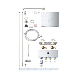 Grohe Euphoria SmartControl System 310 Cube Duo Duschsystem mit Thermostatbatterie Wand... GROHE-26508000 4005176457593 (Abb. 1)