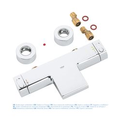 Grohe Grohtherm 2000 Thermostat-Wannenbatterie 1/2" chrom 34174001... GROHE-34174001 4005176926426 (Abb. 1)
