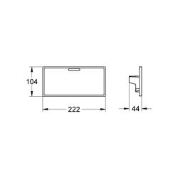 Grohe Grohtherm Cube Grohe EasyReach Duschablage daVinci satin weiss 18700000... GROHE-18700000 4005176940811 (Abb. 1)