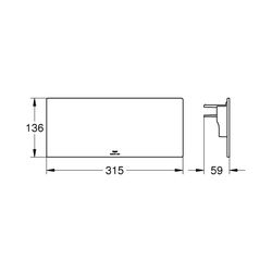 Grohe Allure Dusch-/Wannenablage chrom 18968001... GROHE-18968001 4005176514586 (Abb. 1)