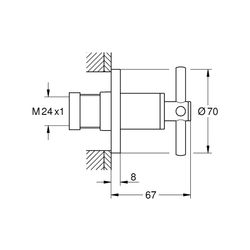 Grohe Atrio UP-Ventil Oberbau warm sunset 19069DA3... GROHE-19069DA3 4005176494031 (Abb. 1)