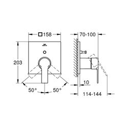 Grohe Allure Einhand-Wannenbatterie cool sunrise gebürstet 19315GN1... GROHE-19315GN1 4005176513978 (Abb. 1)