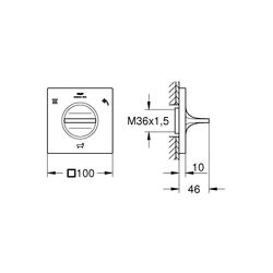 Grohe Allure 3-Wege Umstellung warm sunset gebürstet 19590DL1... GROHE-19590DL1 4005176512476 (Abb. 1)