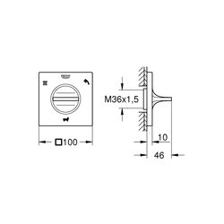 Grohe Allure 3-Wege Umstellung cool sunrise gebürstet 19590GN1... GROHE-19590GN1 4005176512414 (Abb. 1)