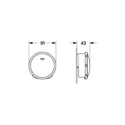 Grohe Talentofill Wannenfüll- Ab- und Überlaufgarnitur nickel poliert 19952BE0... GROHE-19952BE0 4005176468094 (Abb. 1)