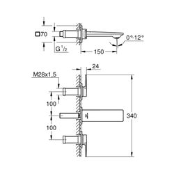 Grohe Allure 3-Loch-Waschtischbatterie 1/2" cool sunrise gebürstet 20189GN2... GROHE-20189GN2 4005176499821 (Abb. 1)