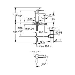 Grohe Eurostyle Cosmopolitan Einhand-Waschtischbatterie 1/2" S-Size chrom 2338720E... GROHE-2338720E 4005176938382 (Abb. 1)