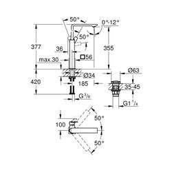 Grohe Allure Einhand-Waschtischbatterie 1/2" XL-Size warm sunset gebürstet 23403DL1... GROHE-23403DL1 4005176499548 (Abb. 1)