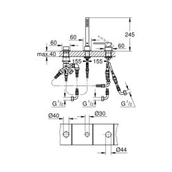 Grohe Plus 3-Loch Einhand-Wannenkombination 23845003... GROHE-23845003 4005176496677 (Abb. 1)