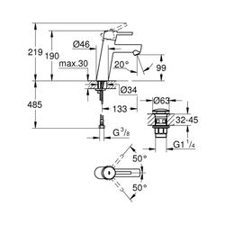 Grohe Concetto Einhand-Waschtischbatterie 1/2" M-Size chrom 23932001... GROHE-23932001 4005176584022 (Abb. 1)