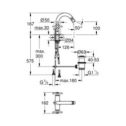 Grohe Atrio Bidet-Einlochbatterie 1/2" warm sunset 24027DA3... GROHE-24027DA3 4005176493768 (Abb. 1)