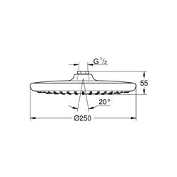 Grohe Tempesta 250 Kopfbrause chrom 26666000... GROHE-26666000 4005176580536 (Abb. 1)