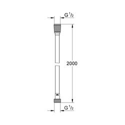 Grohe Silverflex Brauseschlauch chrom 27137000... GROHE-27137000 4005176836237 (Abb. 1)