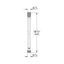 Grohe Silverflex Brauseschlauch chrom 27137000... GROHE-27137000 4005176836237 (Abb. 1)