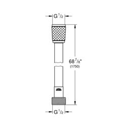 Grohe Relexaflex Brauseschlauch 1750 chrom 28154001... GROHE-28154001 4005176933219 (Abb. 1)