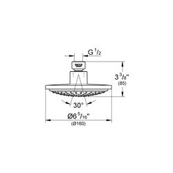 Grohe Euphoria Cosmopolitan 160 Kopfbrause chrom 28233000... GROHE-28233000 4005176868016 (Abb. 1)