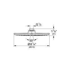 Grohe Rainshower Cosmopolitan 210 Kopfbrause chrom 28373000... GROHE-28373000 4005176267277 (Abb. 1)