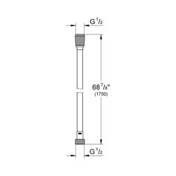 Grohe Silverflex Brauseschlauch chrom 28388000... GROHE-28388000 4005176295362 (Abb. 1)