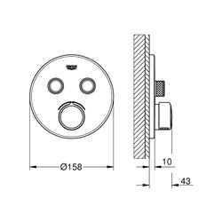 Grohe SmartControl Unterputzmischer mit 2 Absperrventilen chrom 29145000... GROHE-29145000 4005176413414 (Abb. 1)