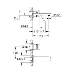 Grohe Plus 2-Loch-Waschtischbatterie 29303003... GROHE-29303003 4005176529764 (Abb. 1)