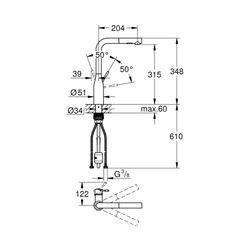 Grohe Essence Einhand-Spültischbatterie 1/2" warm sunset gebürstet 30504DL0... GROHE-30504DL0 4005176720147 (Abb. 1)