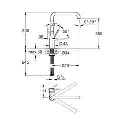 Grohe Essence Einhand-Spültischbatterie 1/2" warm sunset 30505DA0... GROHE-30505DA0 4005176719752 (Abb. 1)