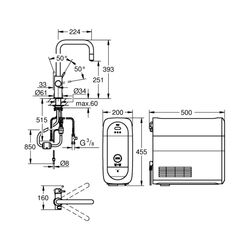 Grohe Blue Home U-Auslauf Starter Kit 31543DC0... GROHE-31543DC0 4005176437069 (Abb. 1)