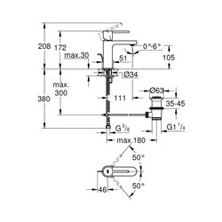 Grohe Plus Einhand-Waschtischbatterie 1/2" S-Size 32612003... GROHE-32612003 4005176529696 (Abb. 1)